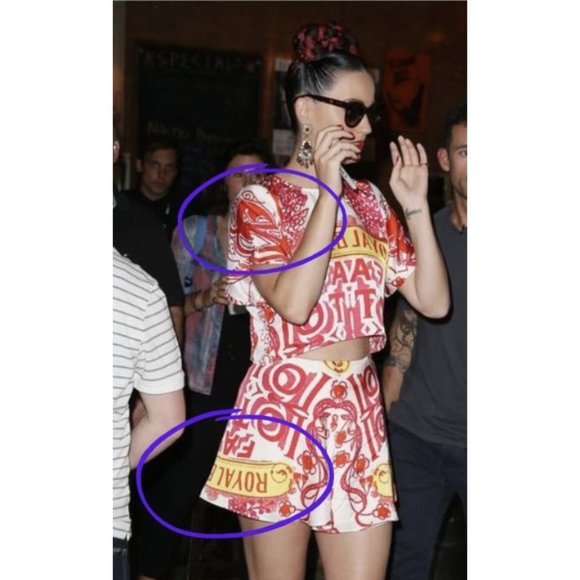 ALICE MCCALL Red White Baroque Print Fit & Flare Mini Dress - Size US 2 - Picture 2 of 16